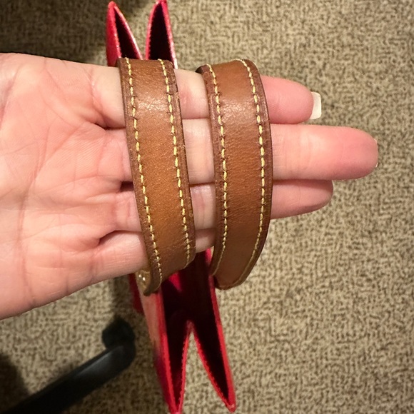 LV w/ COA Reade Shopper Tote MM in Red Vernis - Picture 12 of 16